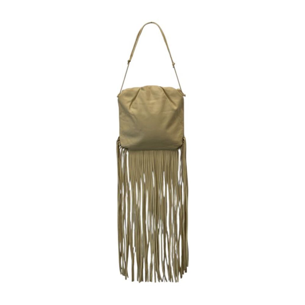 Bottega Veneta Leather Shoulder Bag The Fringe Pouch